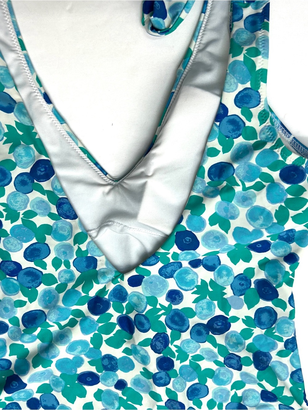 J. Crew Blue & Teal Floral One-Piece Swimsuit - Picture 4 of 6
